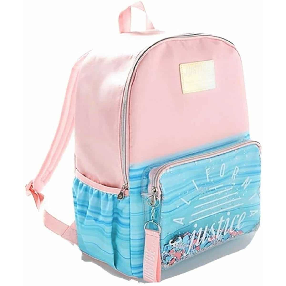 New Justice initial color changing shaky mini backpack M S E