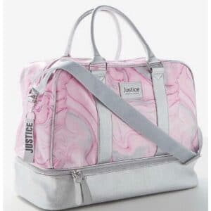 Justice Girls Marble Shine Duffle Travel 2