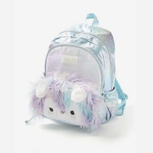 Girls Pastel Faux Fur Llama 16" Backpack Bag New Collection