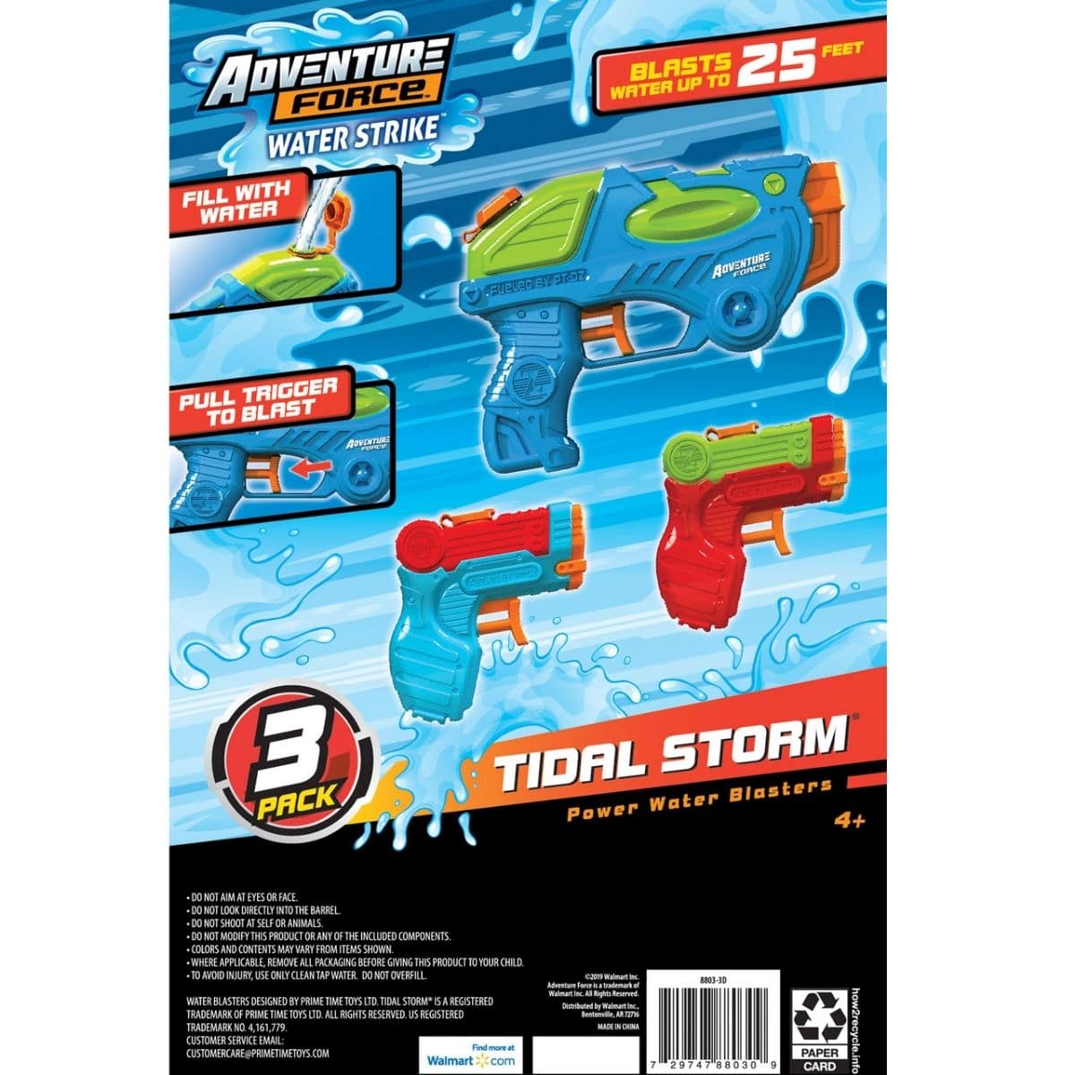 Adventure Force Tidal Storm Power Water Blasters Set of 3 BRAND for sale online 