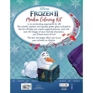 Disney's Frozen 2 Elsa and Anna Marker Coloring Kit with Glitter Glue Tubes Bendon