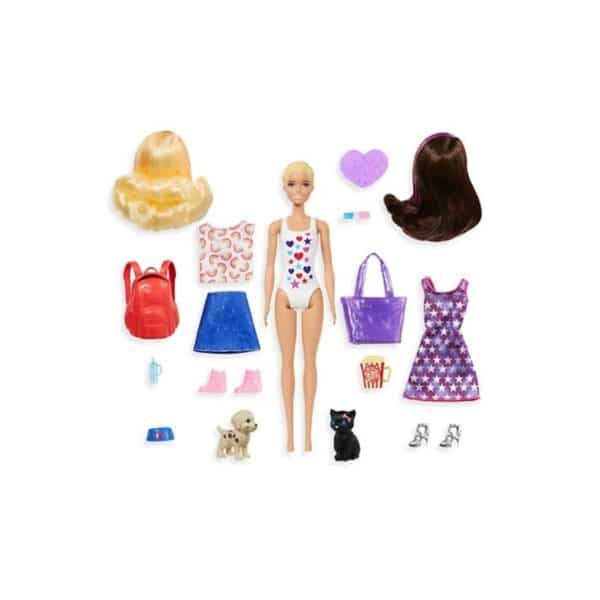 Barbie Day-to-Night Color Reveal Doll With 25 Surprises & Transformation Dog Park Movie Night