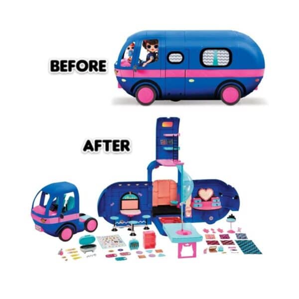 LOL Surprise OMG 4-in-1 Glamper Fashion Doll Camper Toy with 55+ Surprises for Girls