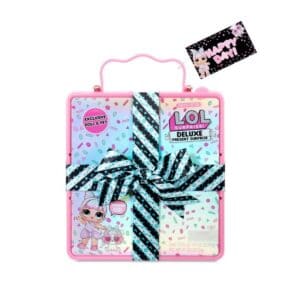 LOL Surprise Deluxe Present Surprise with Limited Edition Miss Par-tay Doll and Pet, Pink