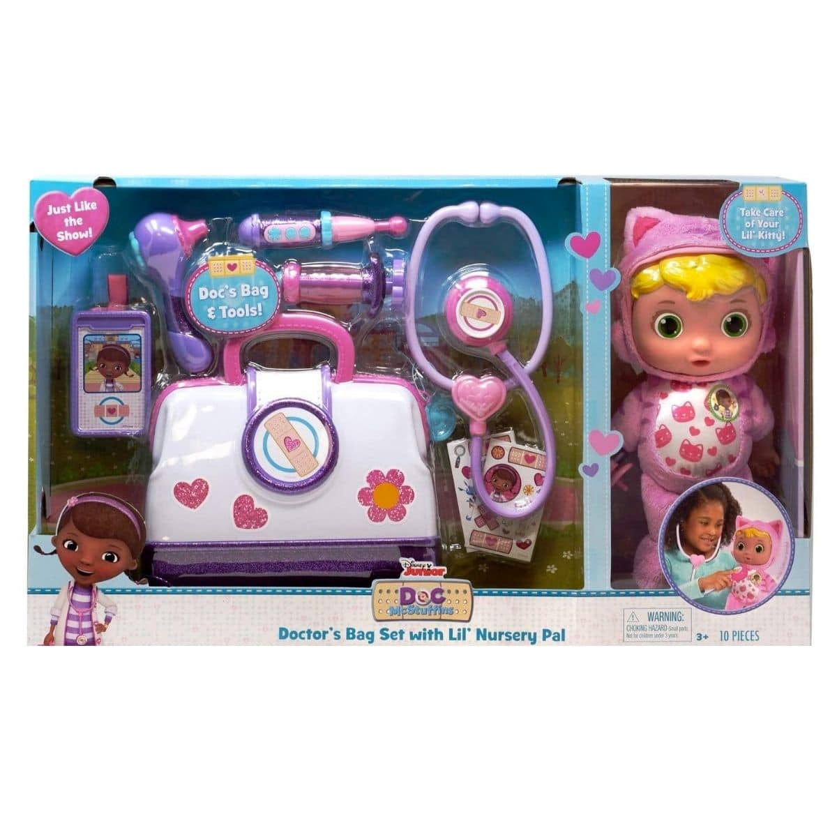 Disney Junior Doc McStuffins Lil' Nursery Pal and Toy Hospital Doctor's Bag Set