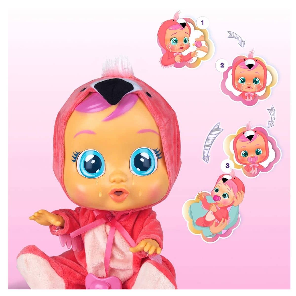Cry Babies Fancy The Flamingo Doll Flamingo - Imagen 2