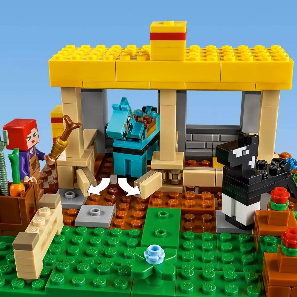 LEGO Minecraft The Horse Stable 21171 Building Kit - Imagen 4
