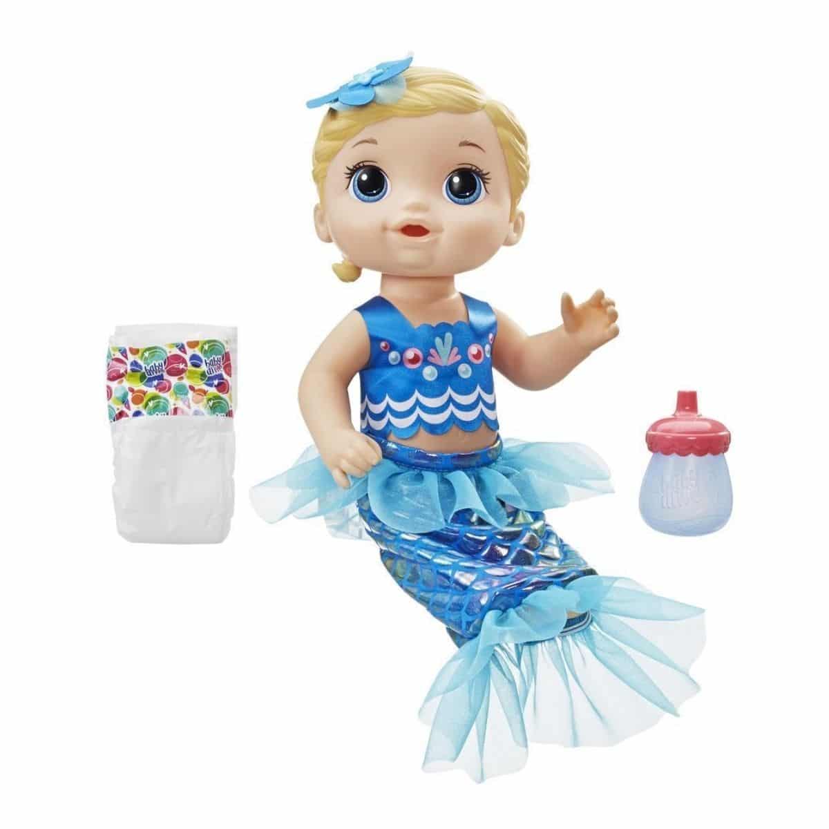 Baby Alive Shimmer‘n Splash Mermaid Blond Hair - Imagen 2
